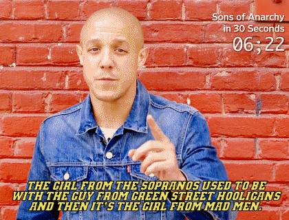 northernbluetwo:  Theo Rossi explains 'Sons of Anarchy' in 30 seconds [x] 