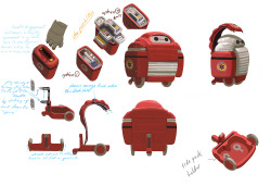 disneyanimation:  Early sketches of the mechanisms behind Baymax’s recharging dock.