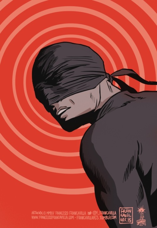 francavillarts: DAREDEVILArt by Francesco FrancavillaExcited for the new DareDevil tv show? Yeah, me