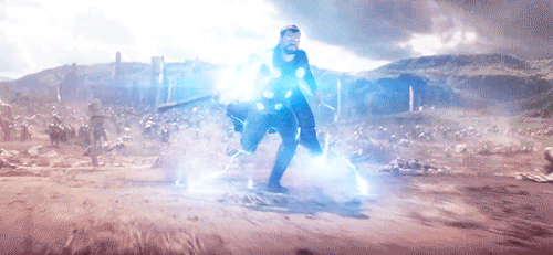 saltybatman:mcu meme » 3/6 superpowers/weapons/abilities ↳ Thor’s Lightning Powers