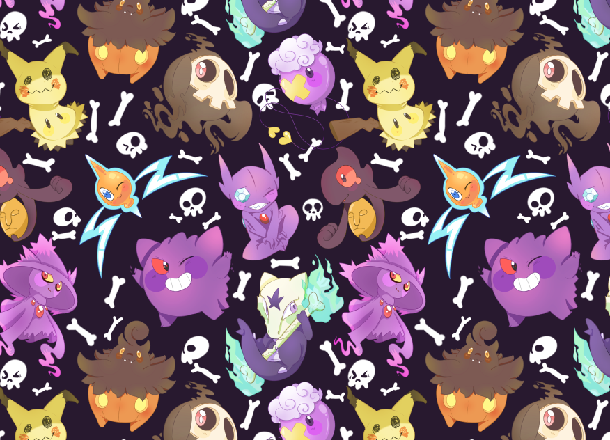 ArtStation - Ghost pokemon pattern