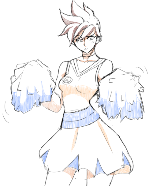 Some Cheerleader Tracer, Warm Up Sketches.