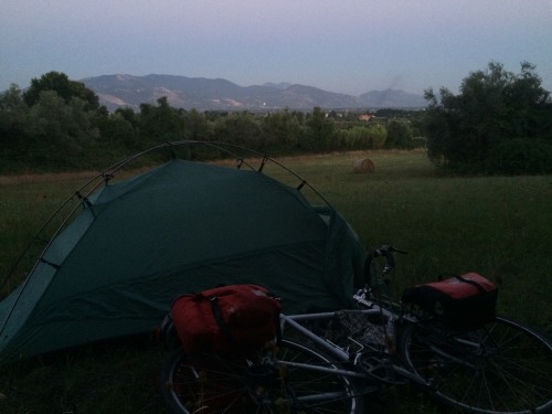 Velletri, Italy - a little sad when I realized this would be my last night sleeping out in the wild 