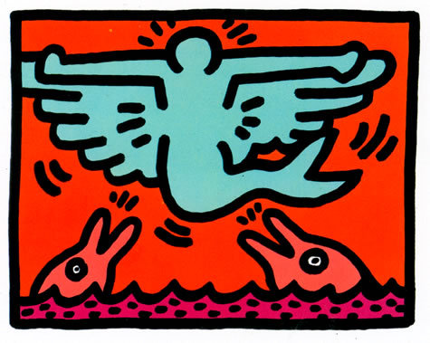 keithharingdaily:  from Pop Shop V, 1989 Keith Haring 