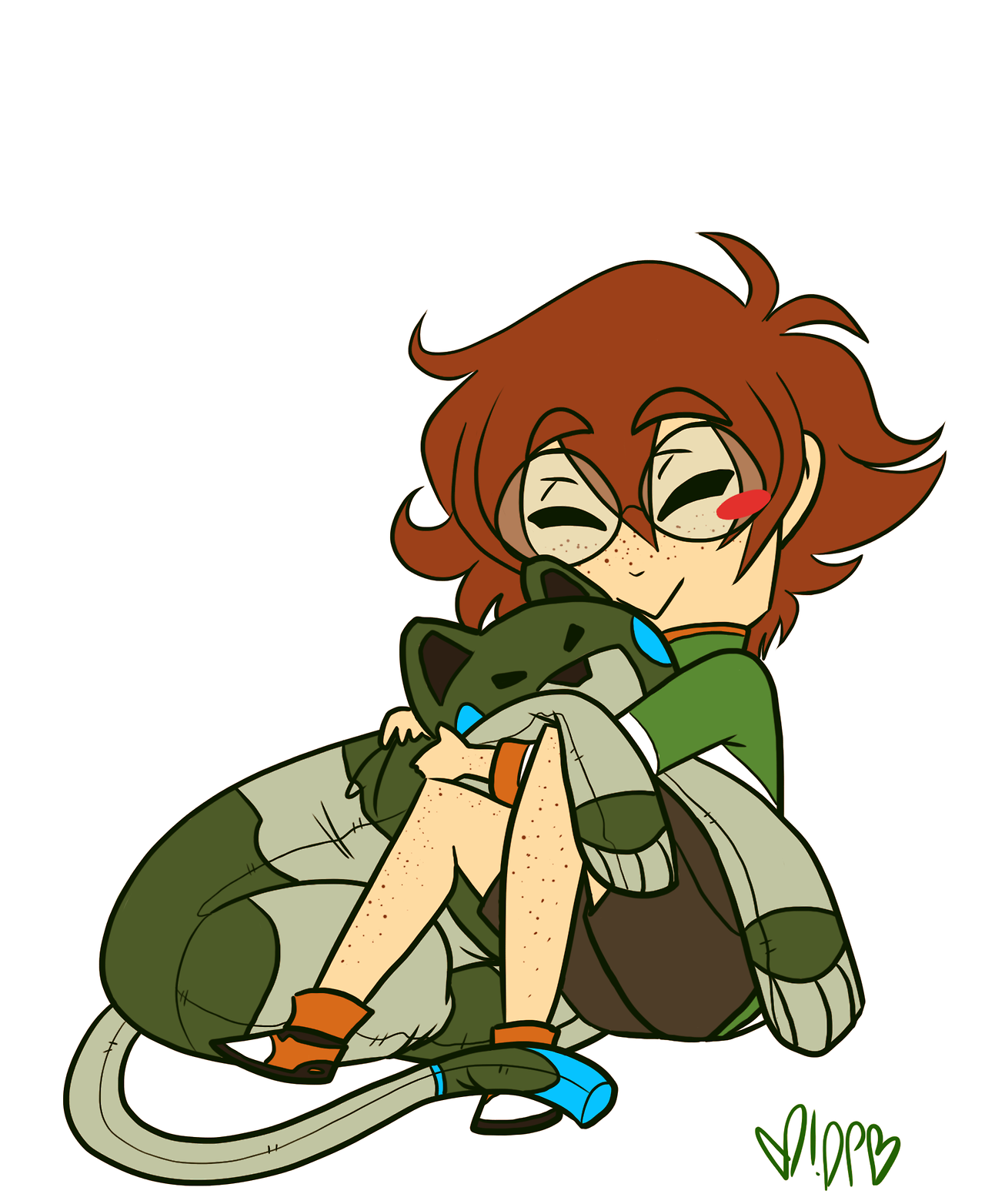 legendary-defenders:  Doodled a quick little Pidge in honor of her birthday (4/3)!Bonus
