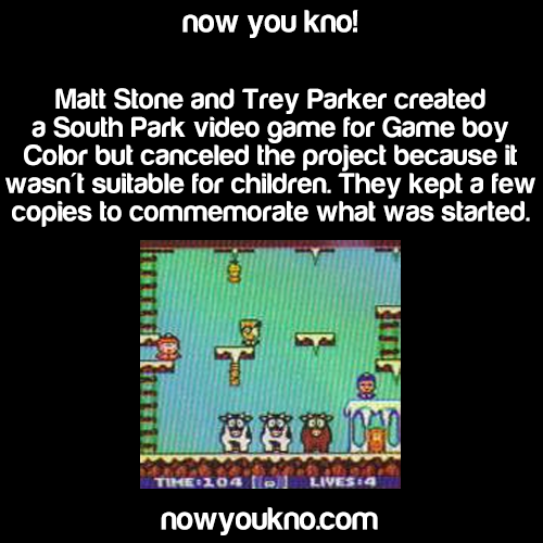 nowyoukno:  Now You Know more gaming facts!