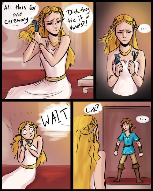 erinmccomics: Boy heroically puts horse conditioner in princess’s hair without a moment’