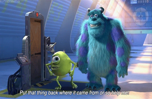 soquicktopointthefinger:  totallylameandnotmetal:  quackquackdontdocrack:  when bros got their dicks out on omegle    omg I’m laughing so hard at Sulley’s expression, he’s just staring at someone’s junk trying to smile    pencildrawings