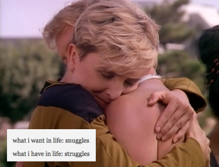 colonel-kira-nerys:TNG Women + text post meme part 1/?{x.x.x.x.x.x.x.x}