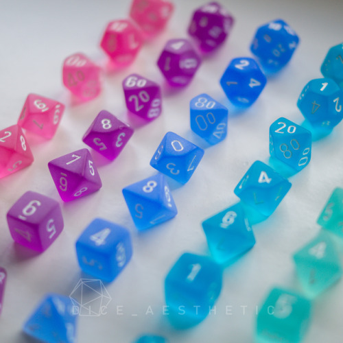 ~FROSTED~- Chessex Frosted Dice Blue - Chessex Frosted Dice Caribbean Blue - Chessex Frosted Dice Pu