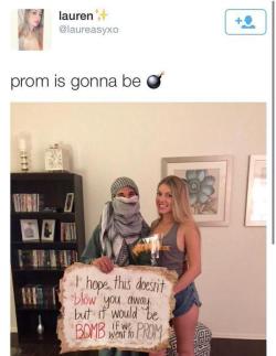 lalune-etmoi-pour-toujours:  angel–pussy:  obamaqueer:  lcuigi:blairwald0rk:  why  I want an explanation why white kids think racism is funny, and why prom proposals have to be remotely racist in the first place. I want an explanation as to why “this