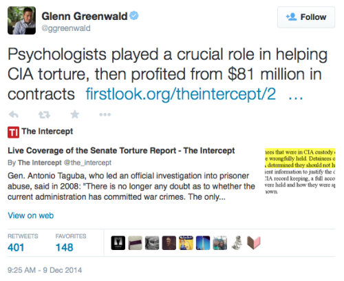 descentintotyranny: Horrifying revelations drip out as media continues to go through Senate Torture 