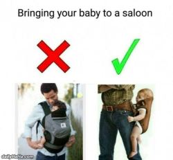 Paintedcowboy:  Getyourdayslaugh: Properly Bring Your Baby To A Saloon Cool To See