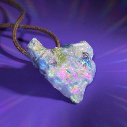 ocean angel aura blue calcite neckjewel *:･ﾟ✧snag it here (☆｀・ω・´)ｂｸﾞｯ ♡