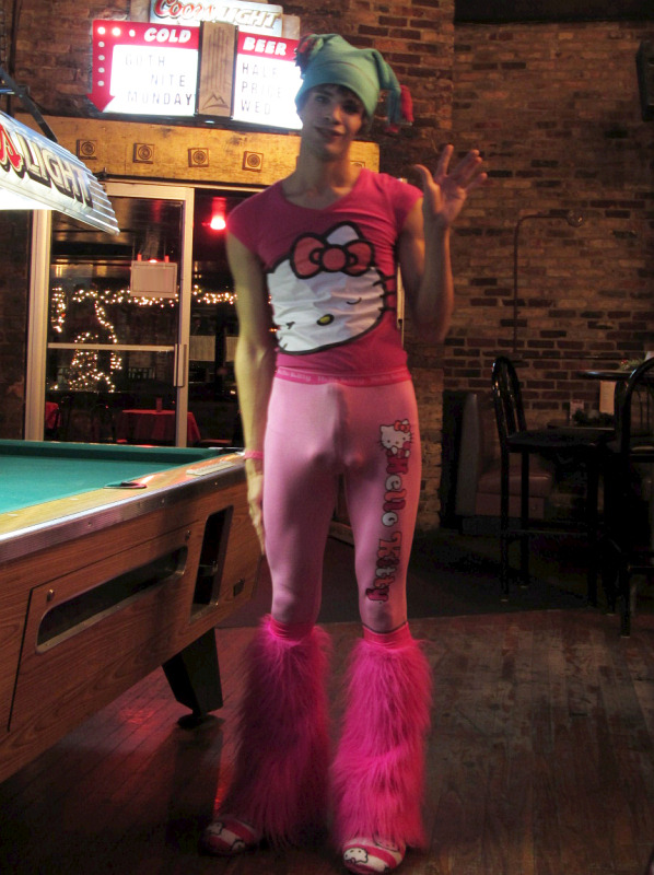 prettyangelboi:  I wore my Hello Kitty PJs to last year’s pajama party. 