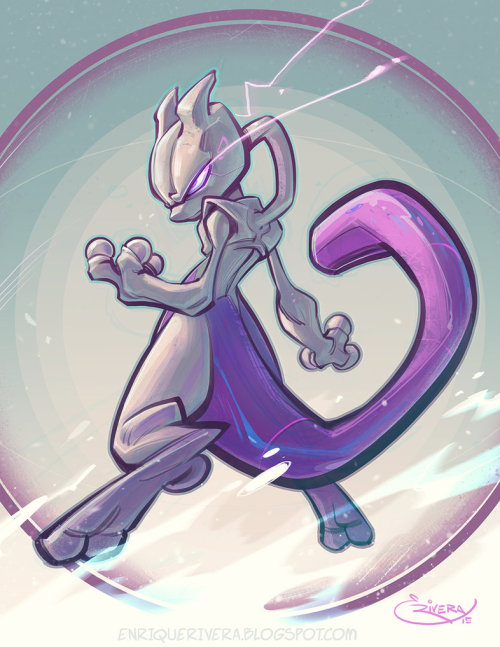 geekthegeek:  Mewtwo by 3nrique