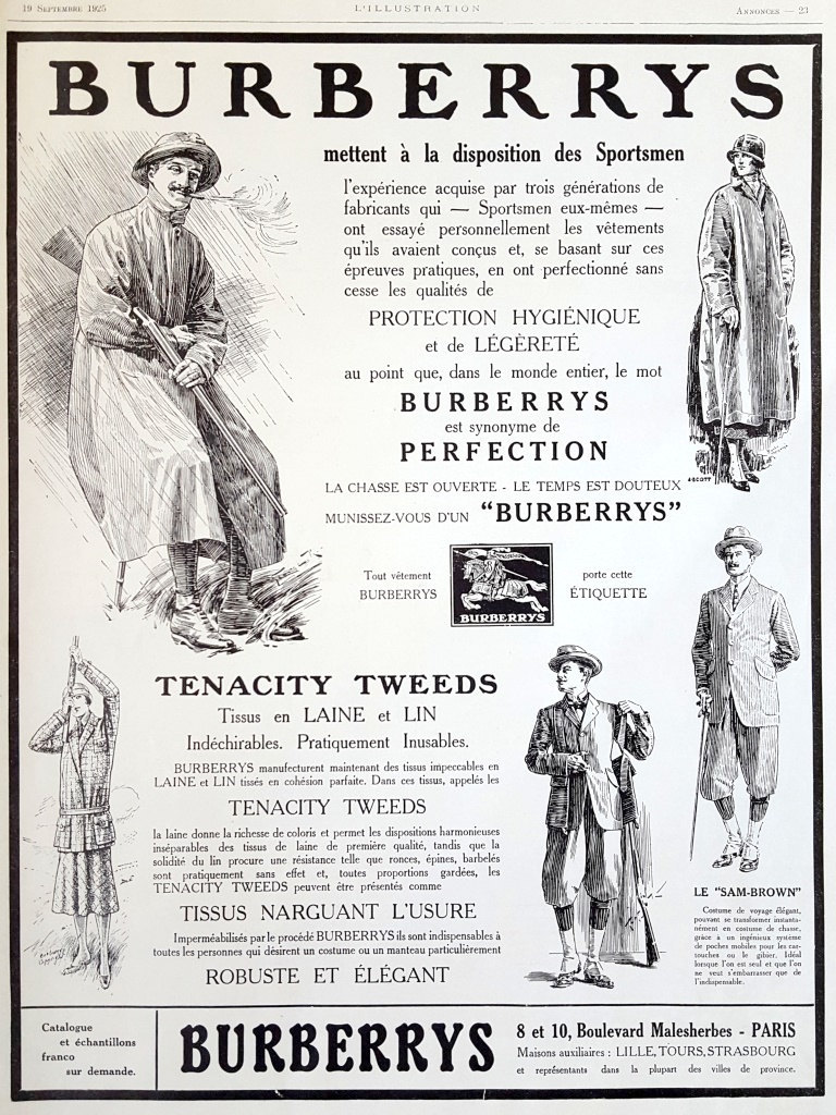 OldMag ☆ Posters and Ads — BURBERRY magazine vintage poster, fashion...