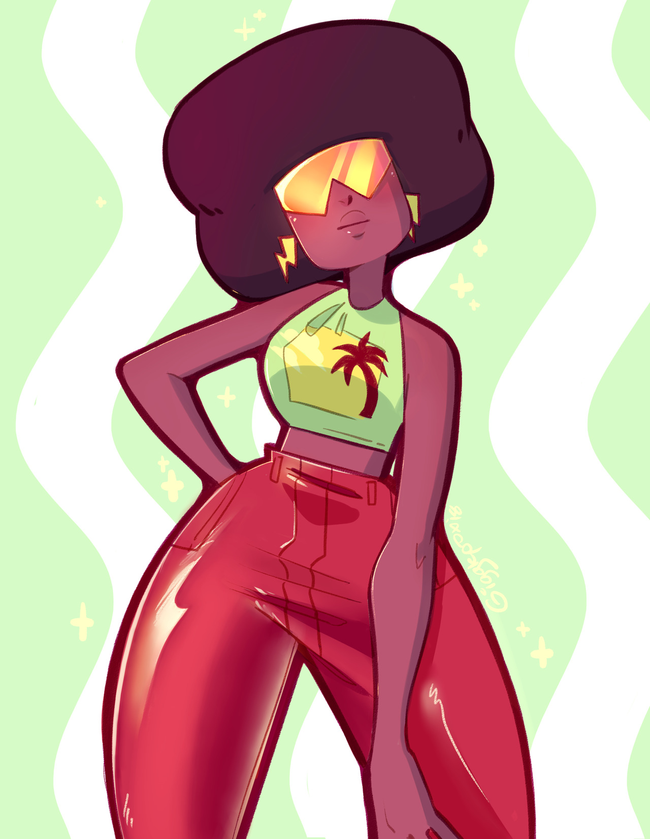 gigglepox:garnet warmup
