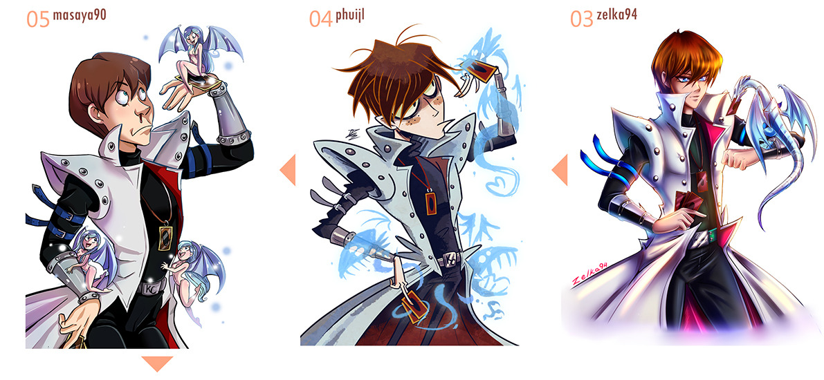 anocurry:  This is based off the original telephone game post, using Seto Kaiba as
