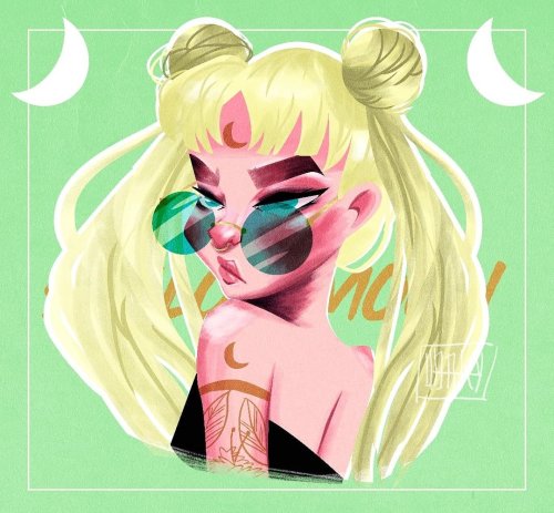 wangkysketch:New fanArt from Sailor moon! btw i made a Speed Drawing video, you can see in the next 