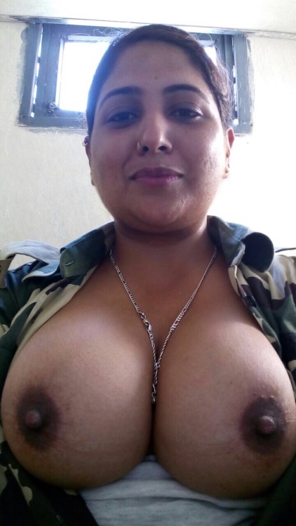 hotrod-richy:  Big Tits of female Indian soldier  Magnificent breasts!!