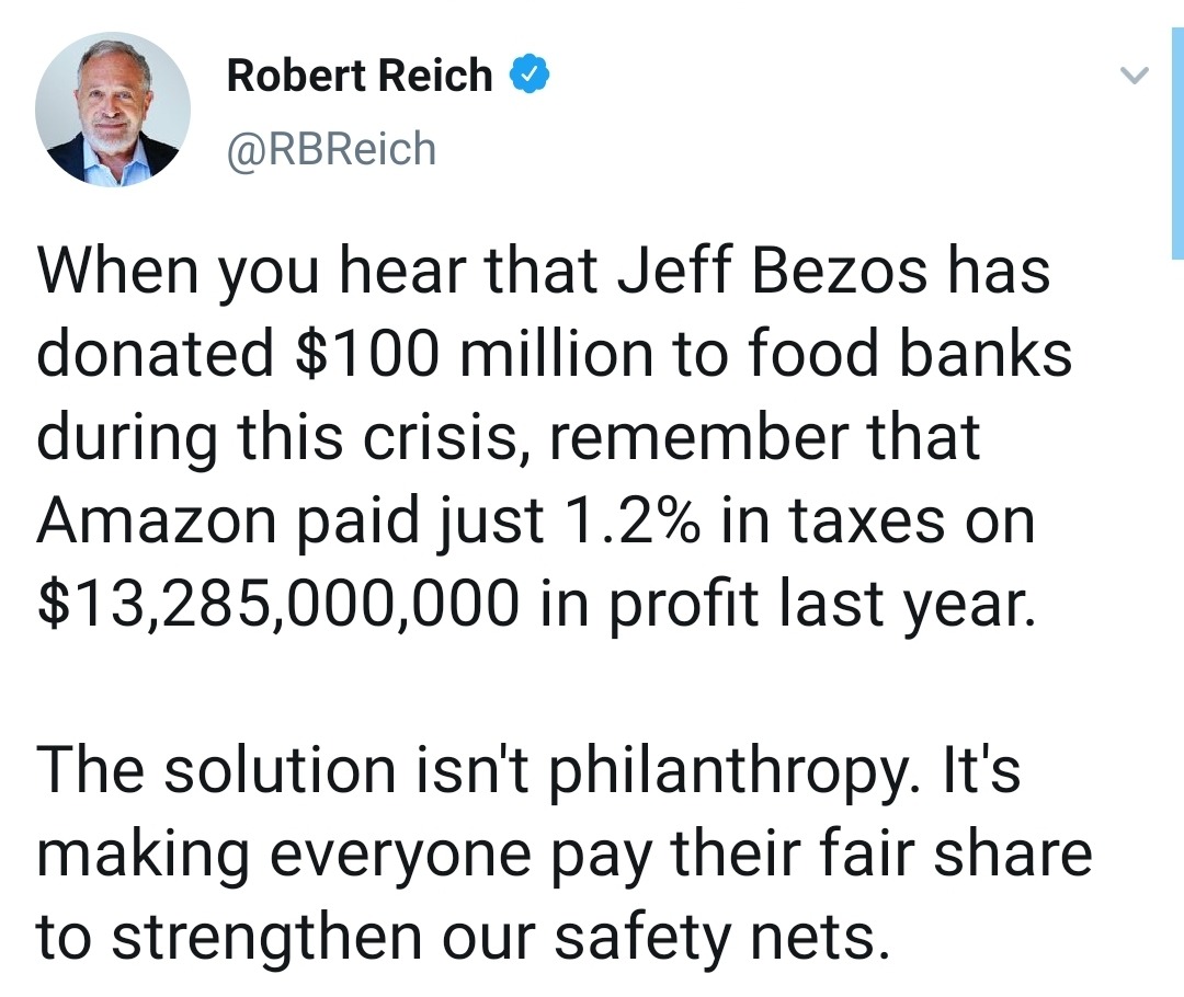 liberalsarecool:Republicans will say corporate taxes are too high in America. That US corporate taxes are the highest.Amazon paid a 1.2% tax rate. #STFU#EffectiveTaxRates