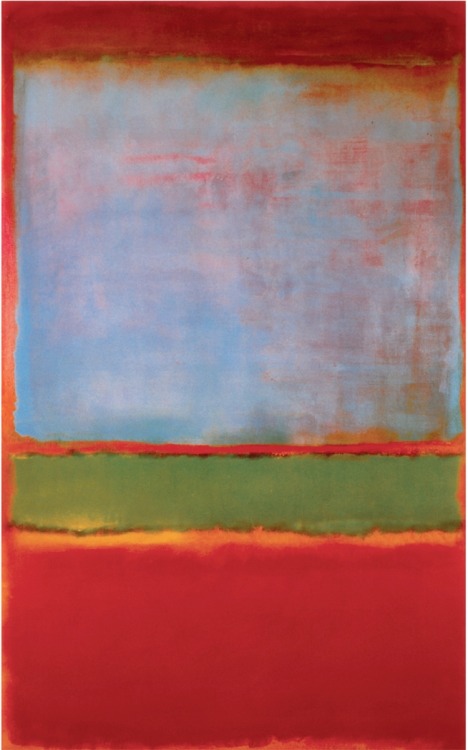 dailyrothko:Mark Rothko, No. 6 (Violet, Green and Red), 1951