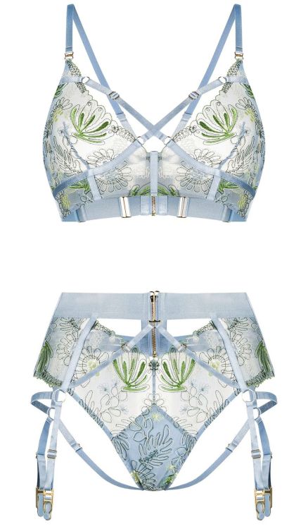 martysimone:Bordelle | Botanica •in dusty blue | Fall Winter 2020-21