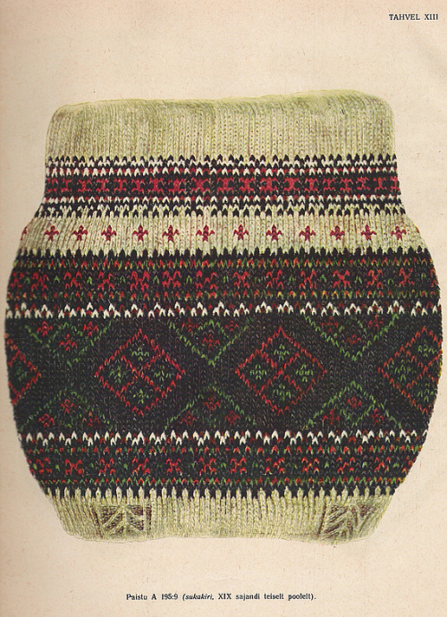 petitepointplace: Estonian sock patterns. Lot’s more here.