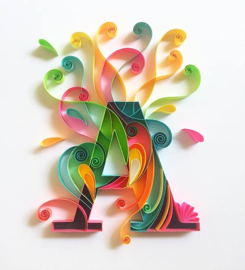 betype: Paper Art - Typography by @sabeenu Follow us on Instagram: @betype