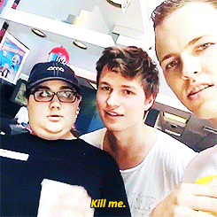 faultintheirstar:  its-anselelgort:  @AnselElgort: Me and @jeromejarre surprising