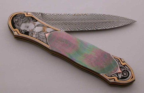 toothpastetittz:  no-hart-and-sole: Art Nouveau knife            