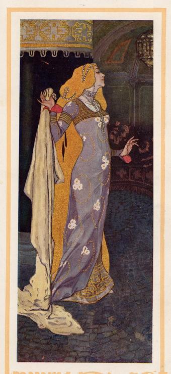 Princess Goldie illustration by Artus Scheiner, ca 1900