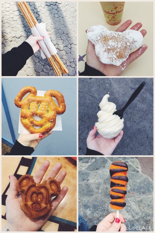 3 days at Disneyland / California Adventure = eating all the treats!  Churros, beignets, soft pretzels, dole whips, chocolate filled waffles & tigger tails. Nomnomnom.