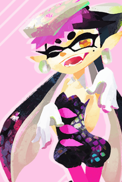 meme12345bunny:  Endless List of Favourite Characters↳Callie from Splatoon “SQUID SISTERS FOREVER!”    this is my squid sister~ &lt;3 &lt;3 &lt;3