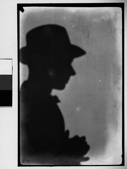 Shadow self portrait, France, 1927 by Walker Evans