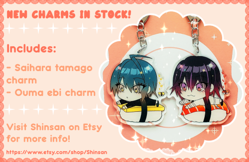Hey, just wanted to make a quick announcement that I have these new charms in stock! It includes Sai