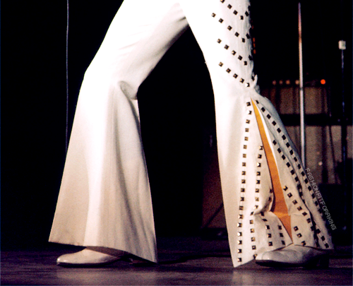 fashion-fit-for-a-king:  1972, White Pyramid jumpsuit. 