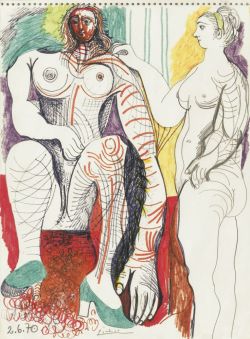 topcat77:  Picasso Nu assis et nu debout, 1970,