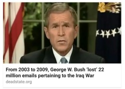 liberalsarecool:  Hillary has 30,000. Bush