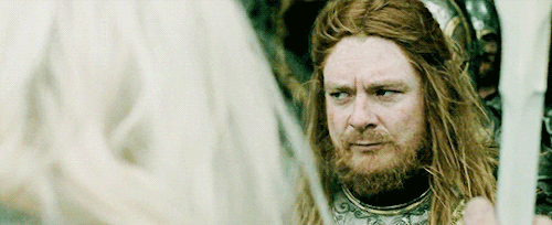 frodo-sam:I cannot allow you before Théoden king so armed, Gandalf Grayhame. By order of… Gríma Worm