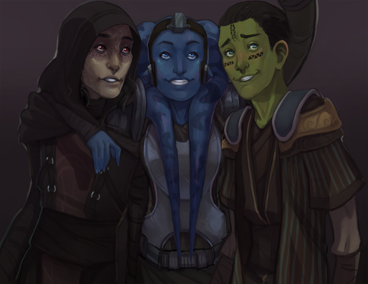 caekpan:
“ a Koraks, Arja and Carson selfie for beranyth!
”