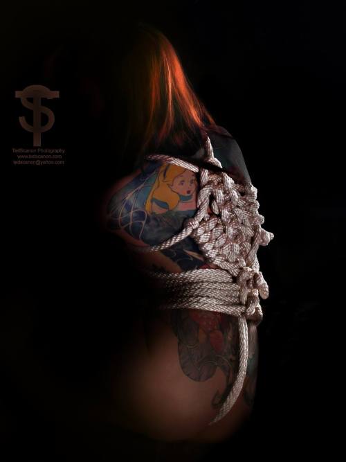 bigmikeymike:  Photographer: TedScanon Photography Model: Gina Barros Ropework: Rope Bondage By Ahab Styling: Cherry Bombs Vintage & Styling My new e-book, Rope Bondage Vol. 1 is available now! http://www.e-junkie.com/ropebondagebyahab 