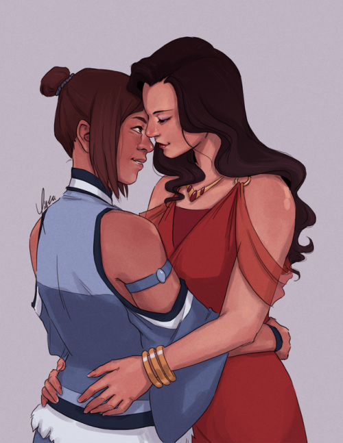 yinza:Anyway shoutout to queer babes Korra and Asami, they’re such a good queer couple.