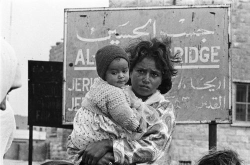 This woman is one of a large number of Palestinians