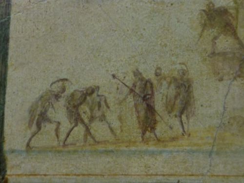 Palazzo Massimo - Villa of the Farnesina (set 3)Corridor frescoes:1. Battle of Actium2. Caryatide3. 