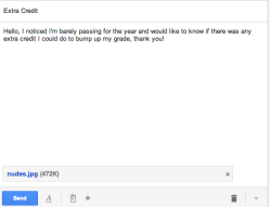 illkim:  just writing an email to my teacher!! :)  Haha ewww