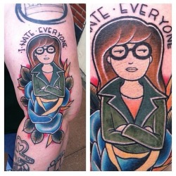 Fuckyeahtattoos:  My Epic New Daria Tattoo!! Done By Jay Joree At Last Angels Tattoo