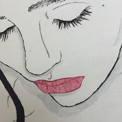 graygalloway:  Lily Rose Depp Painting (mine)