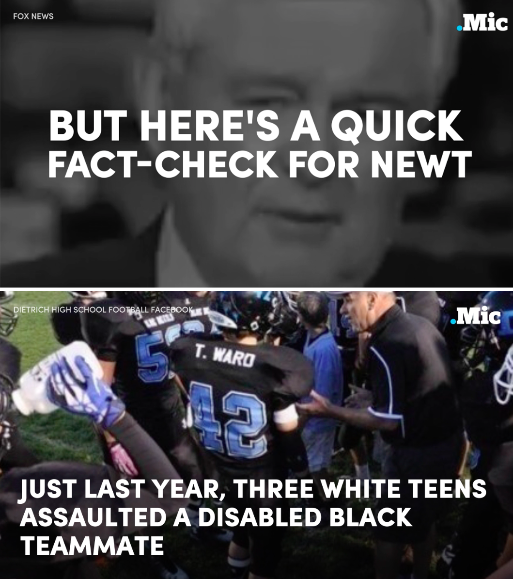 the-movemnt:Newt Gingrich just commented on the horrifying kidnapping and attack